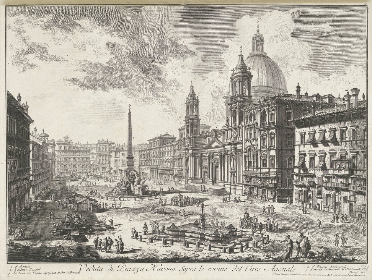 Piazza Navona à Rome - Giovanni Battista Piranesi