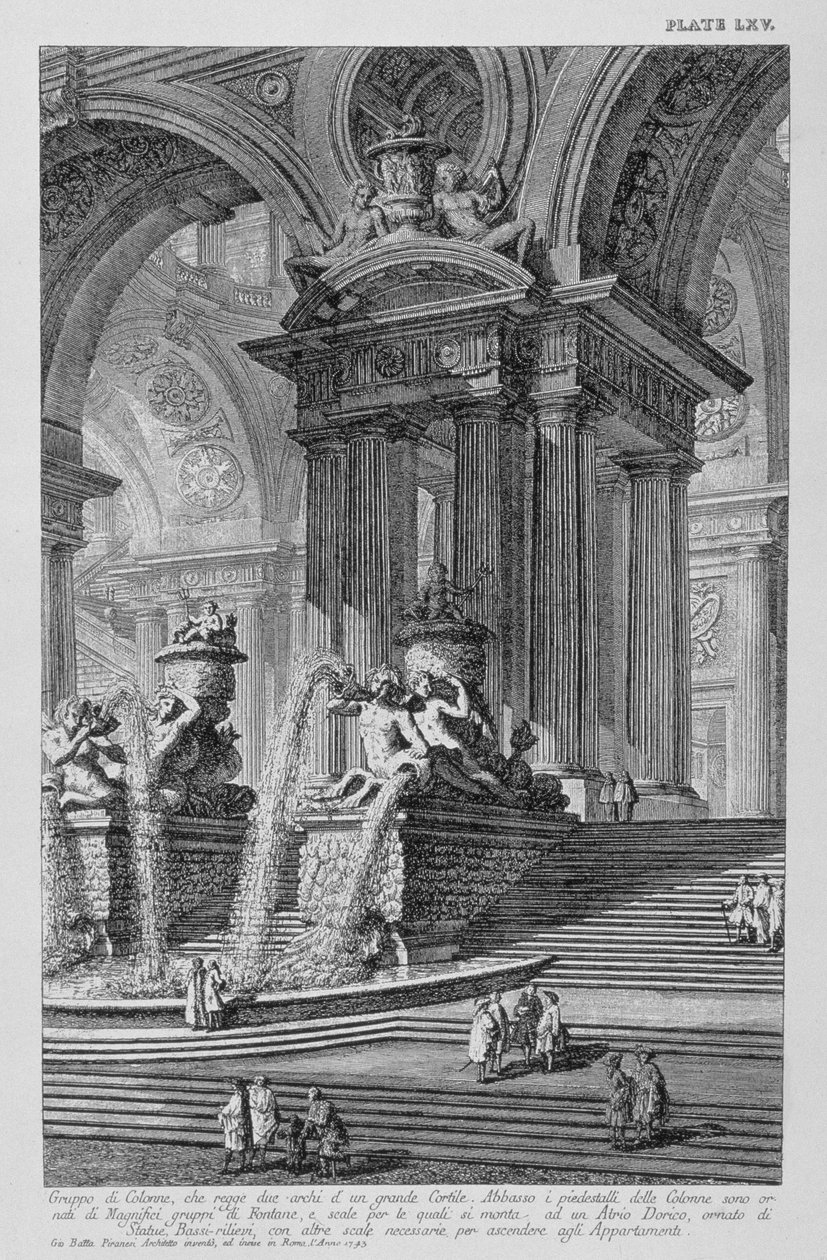 Planche LXV Caprice architectural d