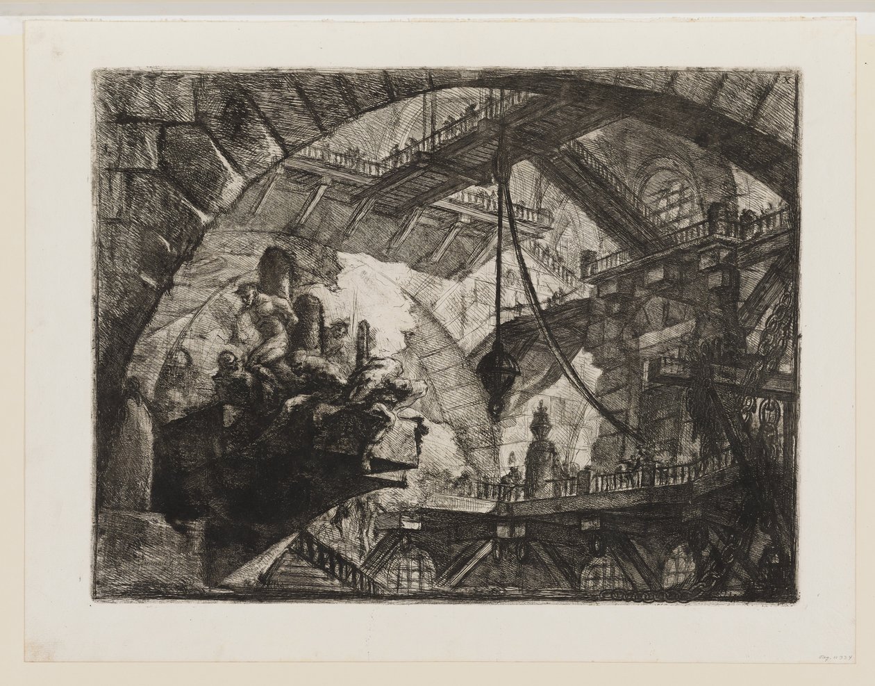 Prisonniers sur une plateforme en saillie - Giovanni Battista Piranesi
