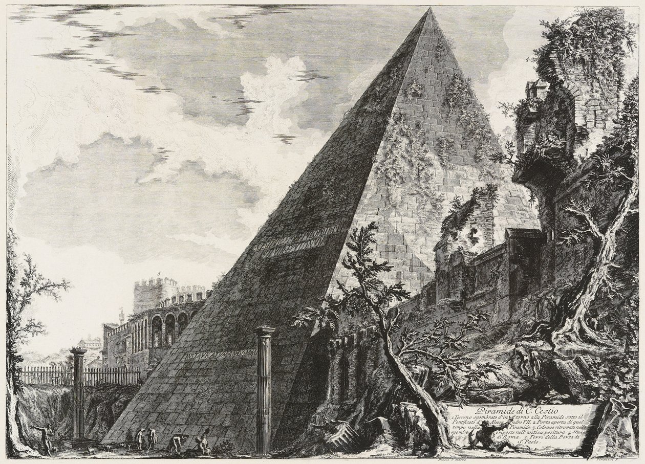 Pyramide de Caius Cestius - Giovanni Battista Piranesi
