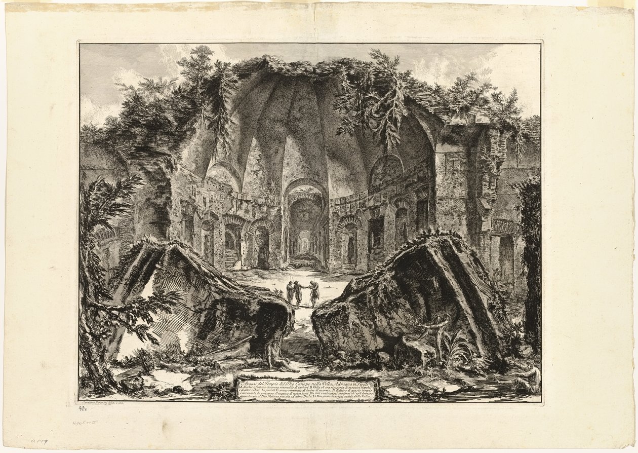 Vestiges du temple du dieu Canopus à la Villa d