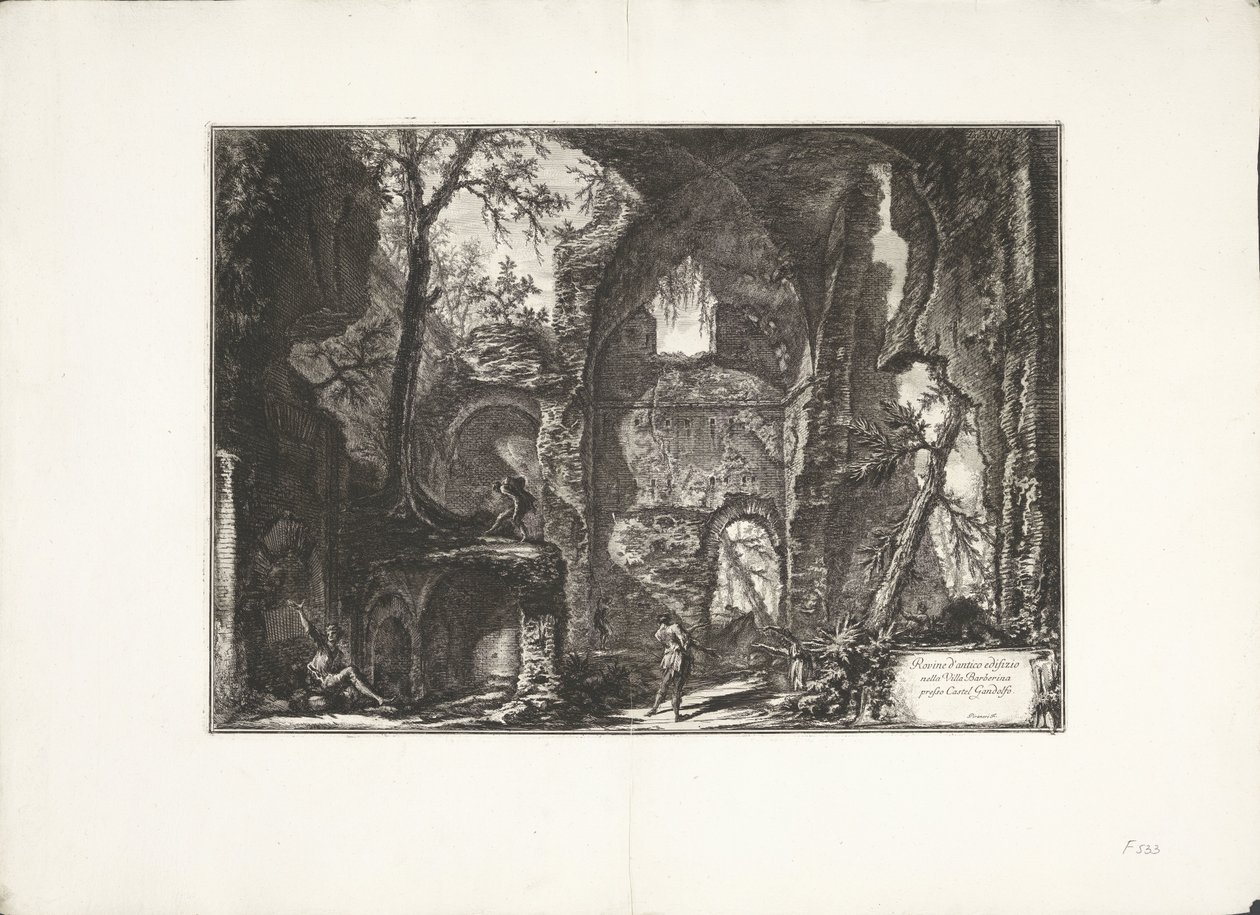 Ruine dans la Villa Barberini - Giovanni Battista Piranesi