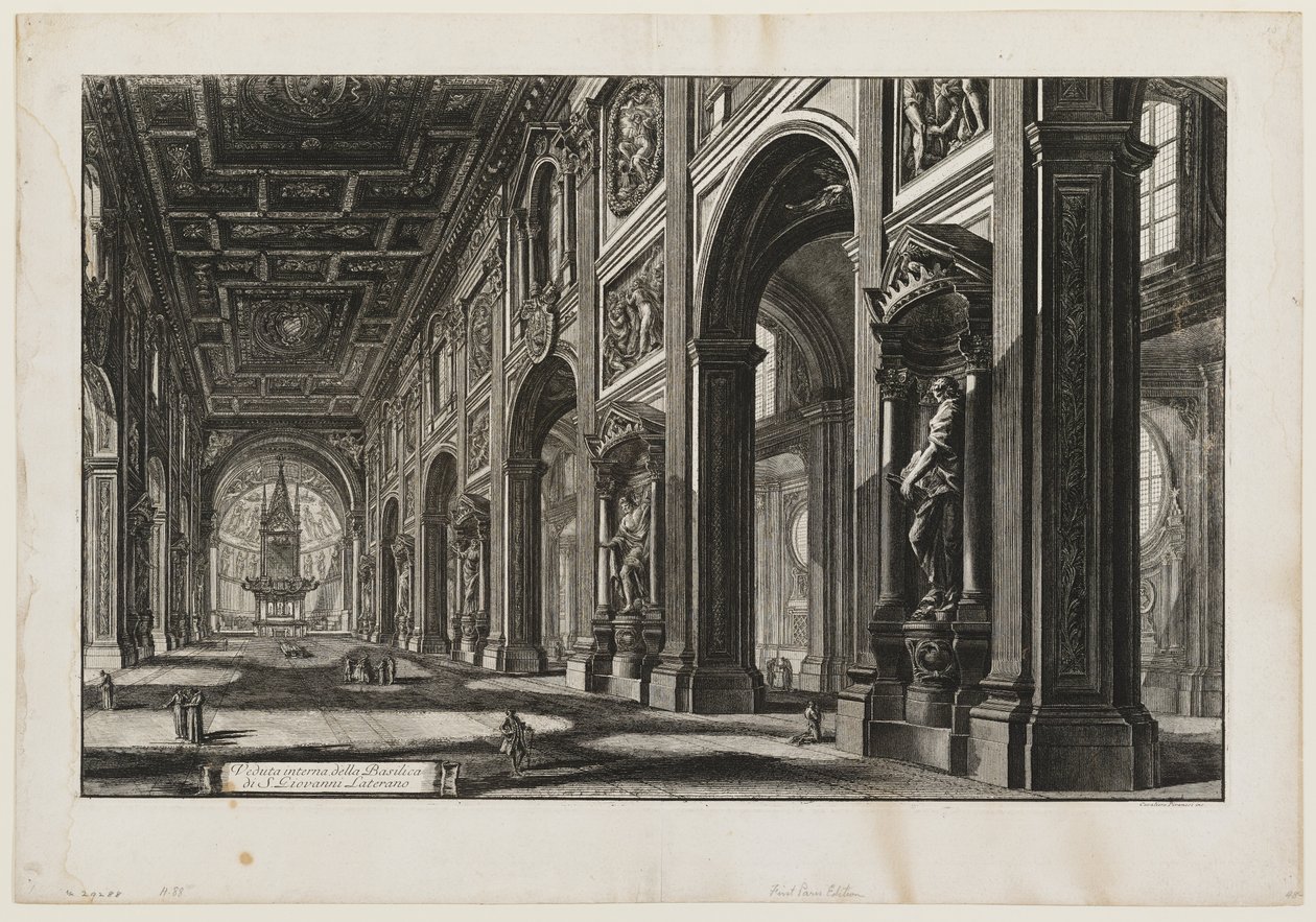 Saint-Jean-du-Latran, intérieur - Giovanni Battista Piranesi