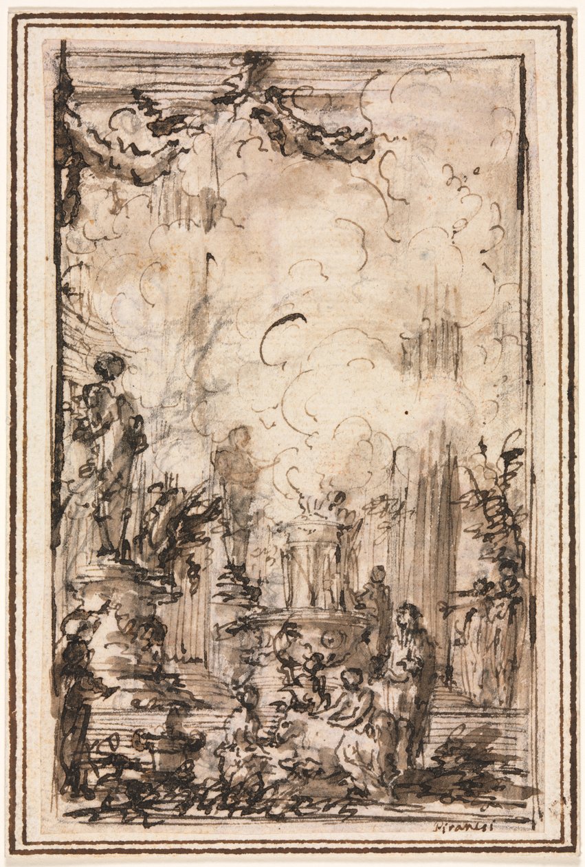 Offrande sacrificielle dans un temple - Giovanni Battista Piranesi