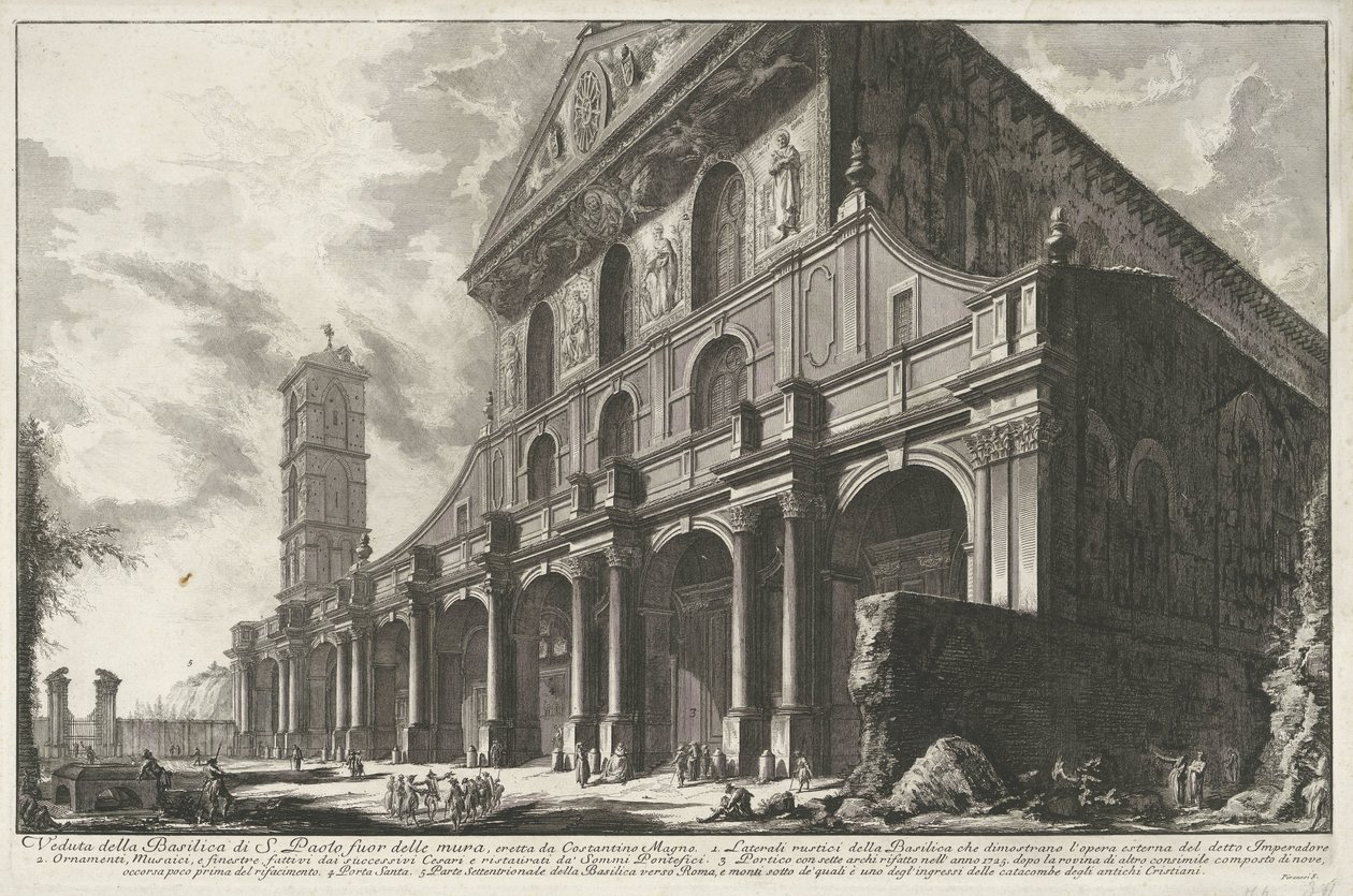 Saint-Paul-hors-les-Murs à Rome - Giovanni Battista Piranesi