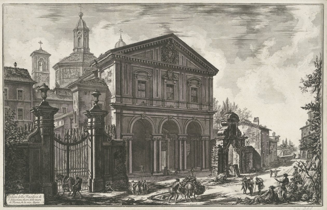 Sint-Sebastiaan buiten de Muren te Rome - Giovanni Battista Piranesi