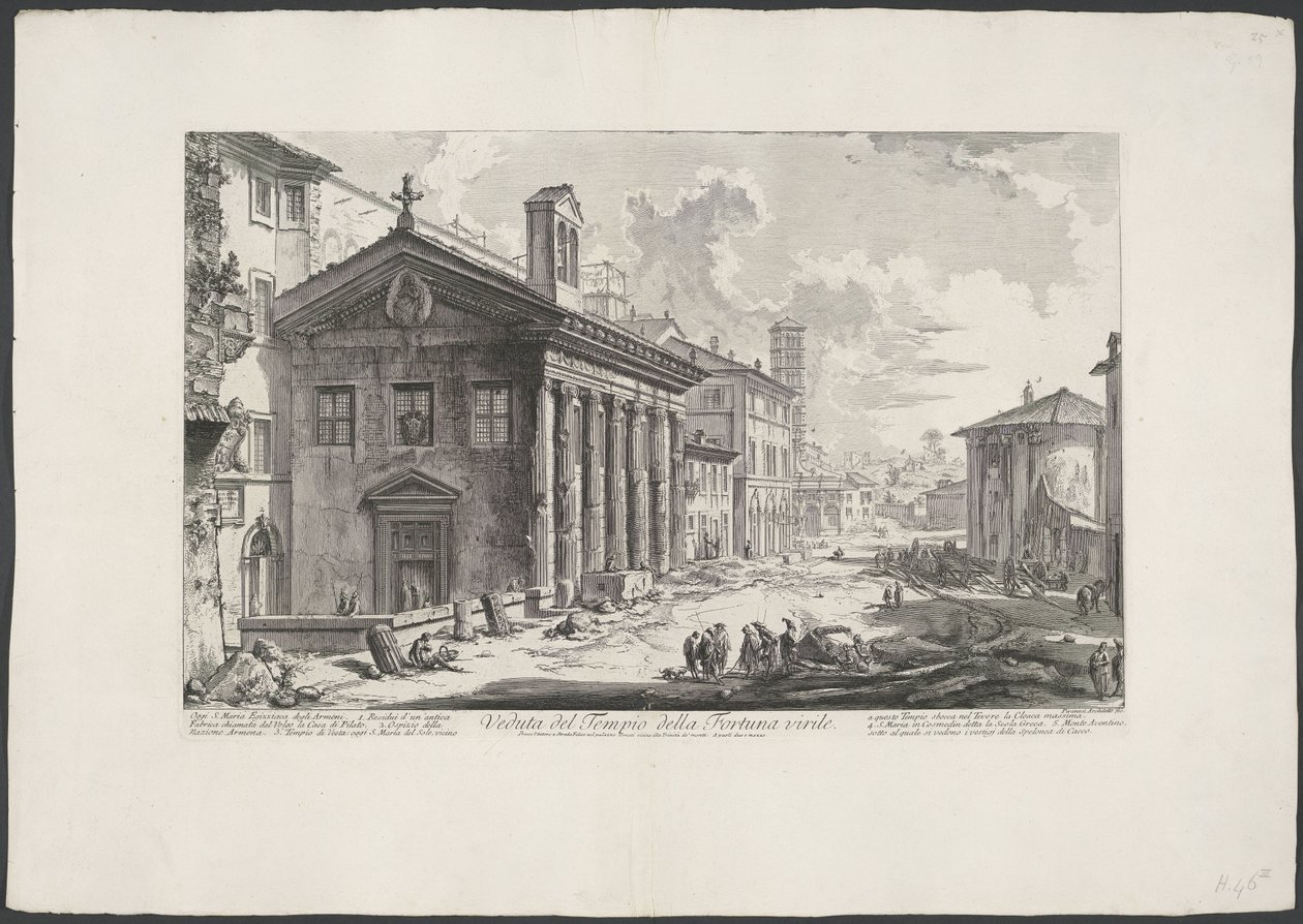 Temple de Portunus à Rome - Giovanni Battista Piranesi