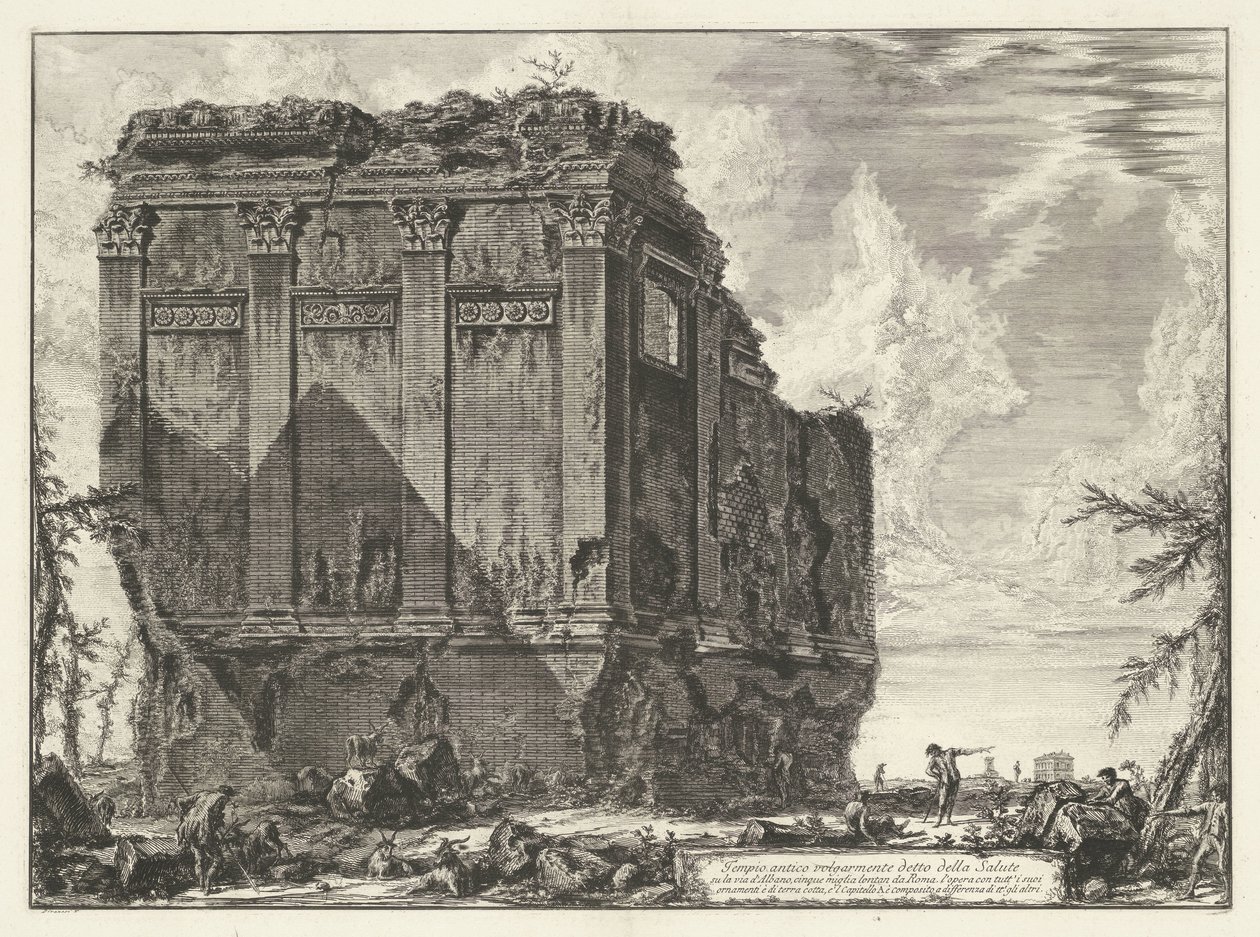 Temple de Salus près de Rome - Giovanni Battista Piranesi