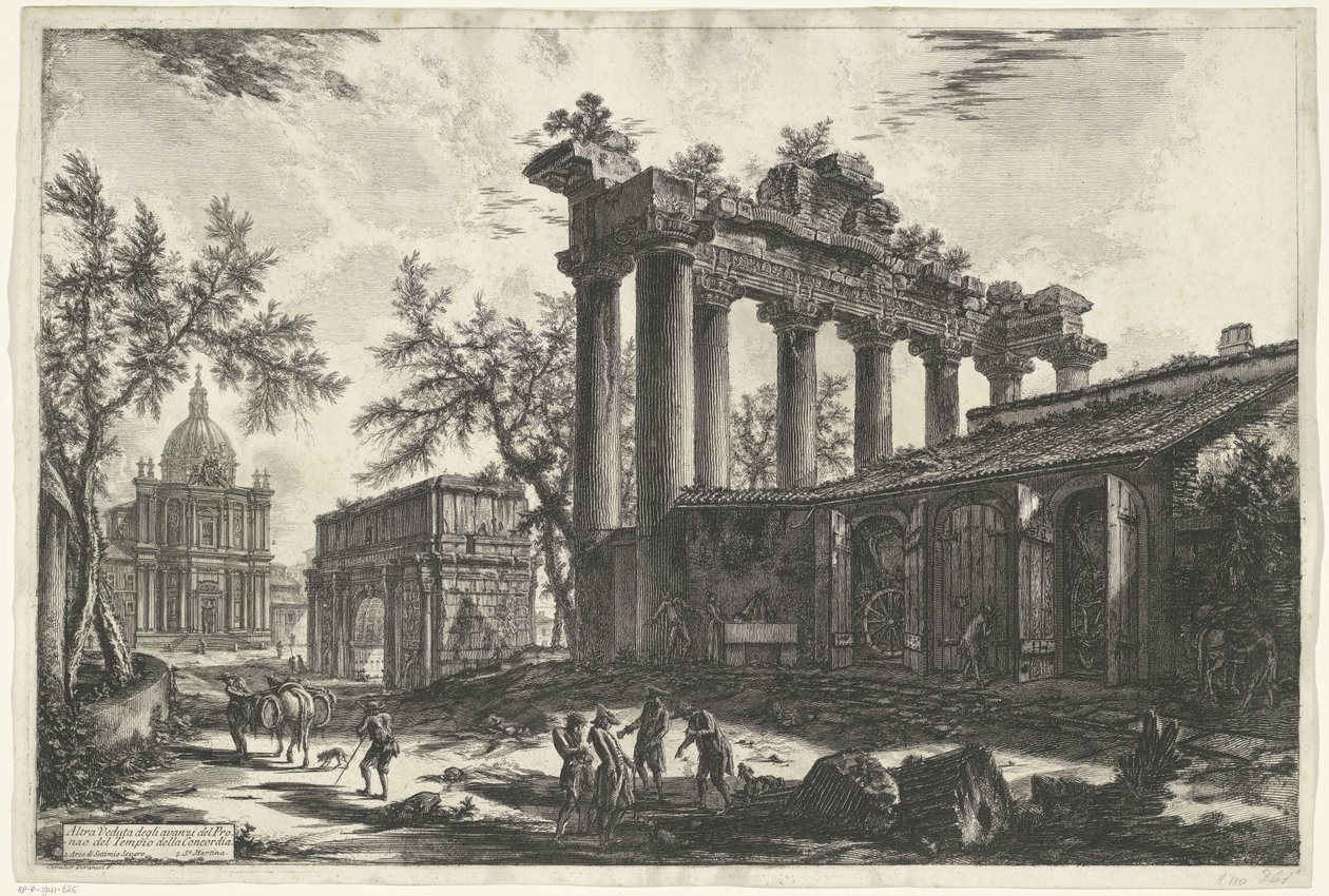 Temple de Saturne à Rome - Giovanni Battista Piranesi