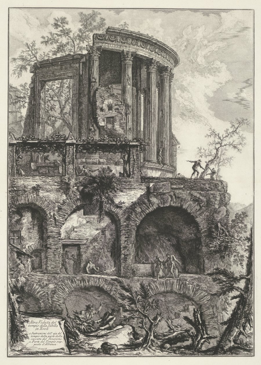 Temple de Vesta à Tivoli - Giovanni Battista Piranesi