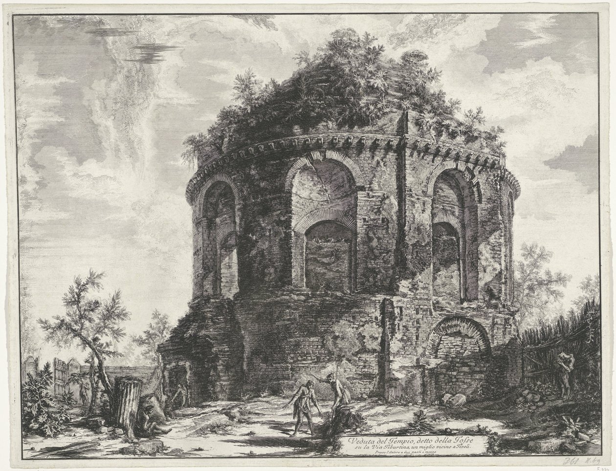 Temple de la Tousse près de Tivoli - Giovanni Battista Piranesi