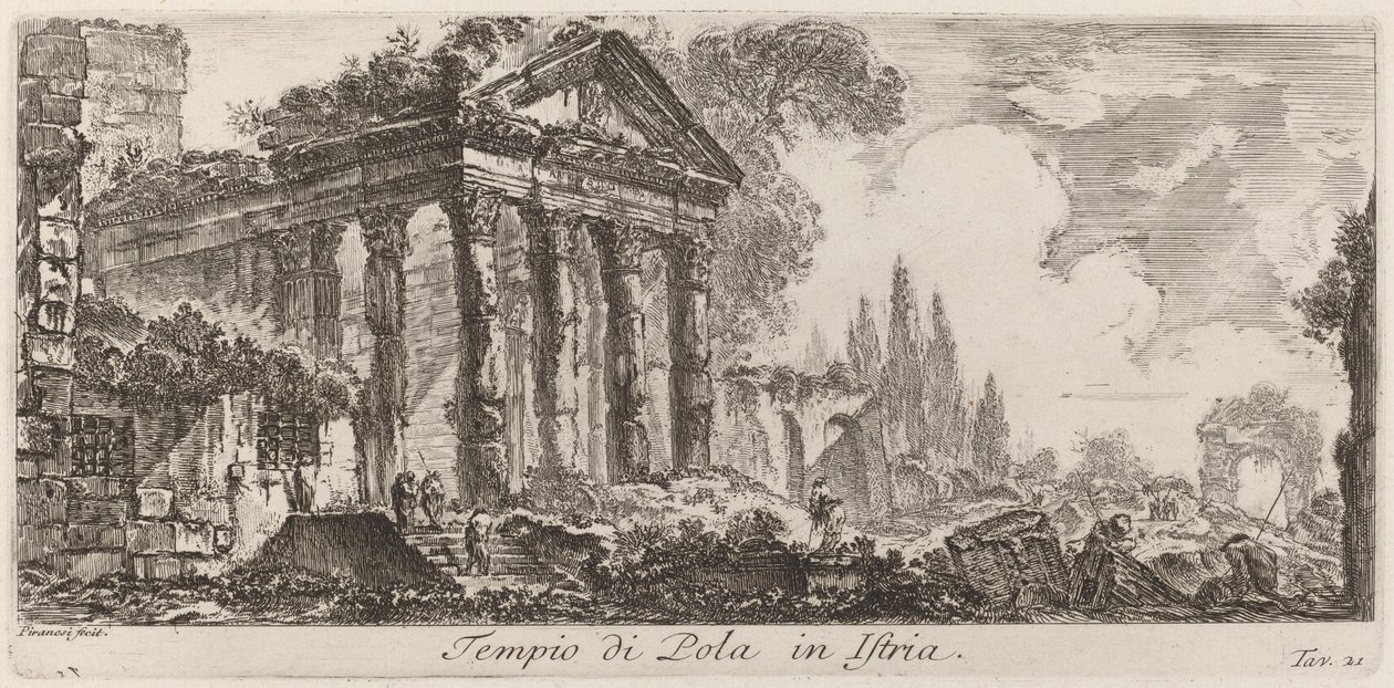Temple de Pola en Istrie - Giovanni Battista Piranesi