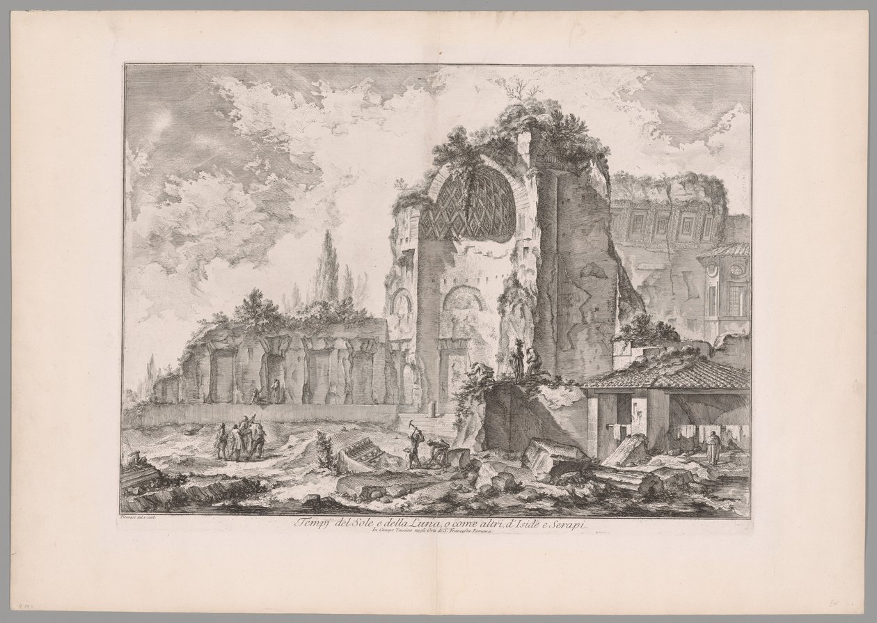 Temple de Sol et Luna..., vues de Rome (Temples du Soleil et de la Lune, ou comme d