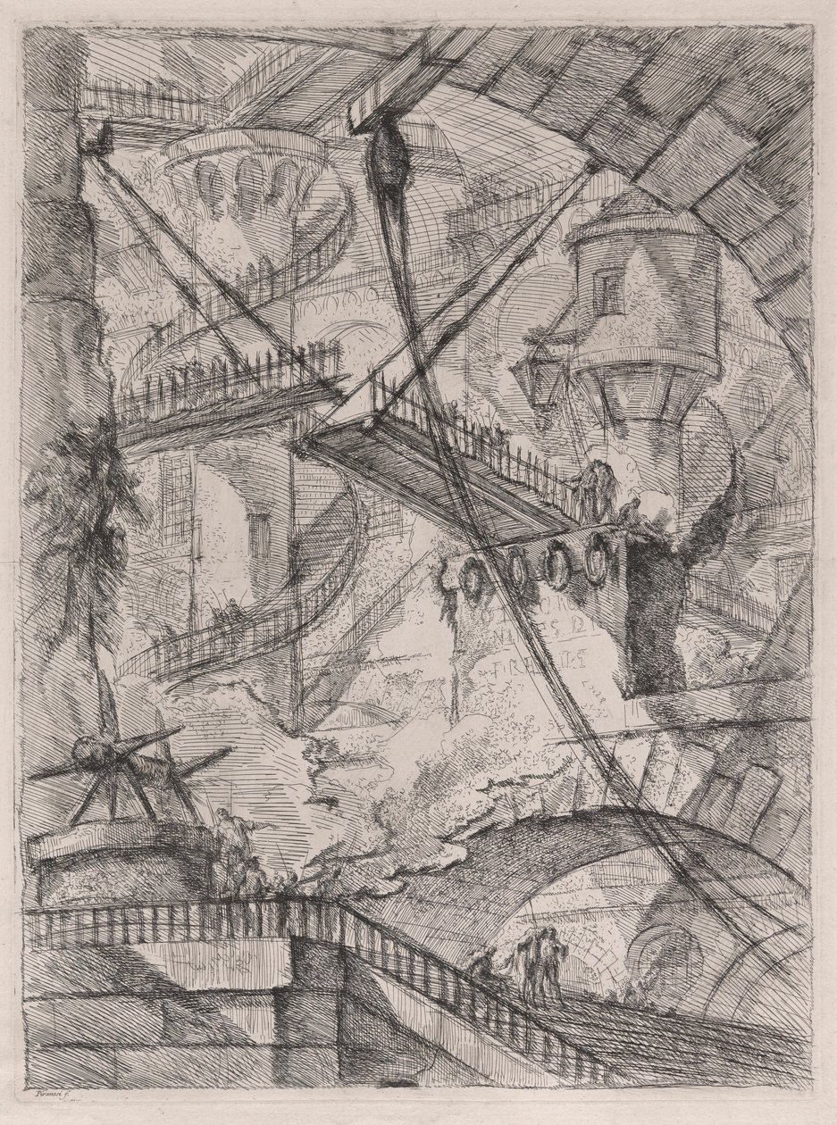 Le Pont-Levis, de Carceri d - Giovanni Battista Piranesi