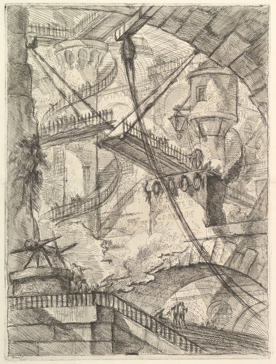 Le Pont-levis, des Carceri d