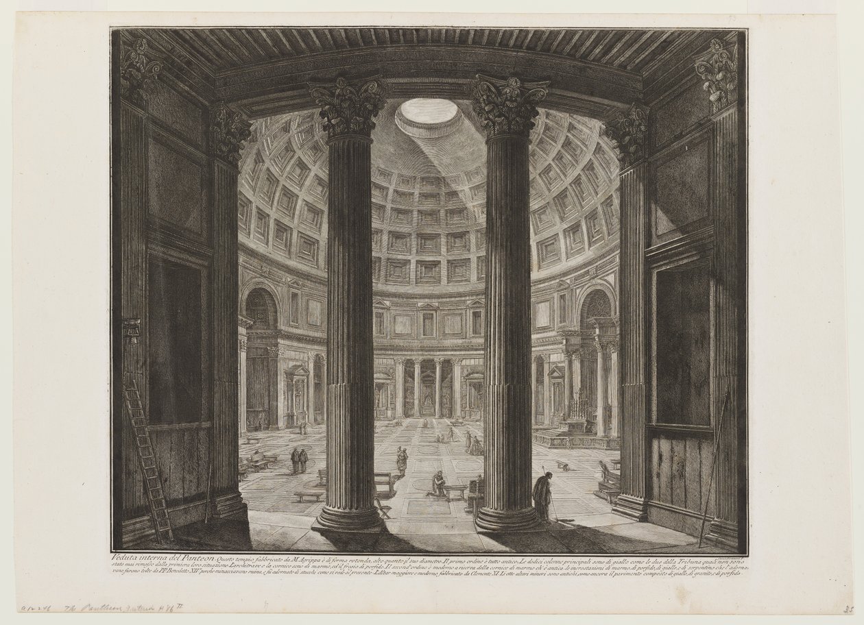 Le Panthéon, intérieur - Giovanni Battista Piranesi