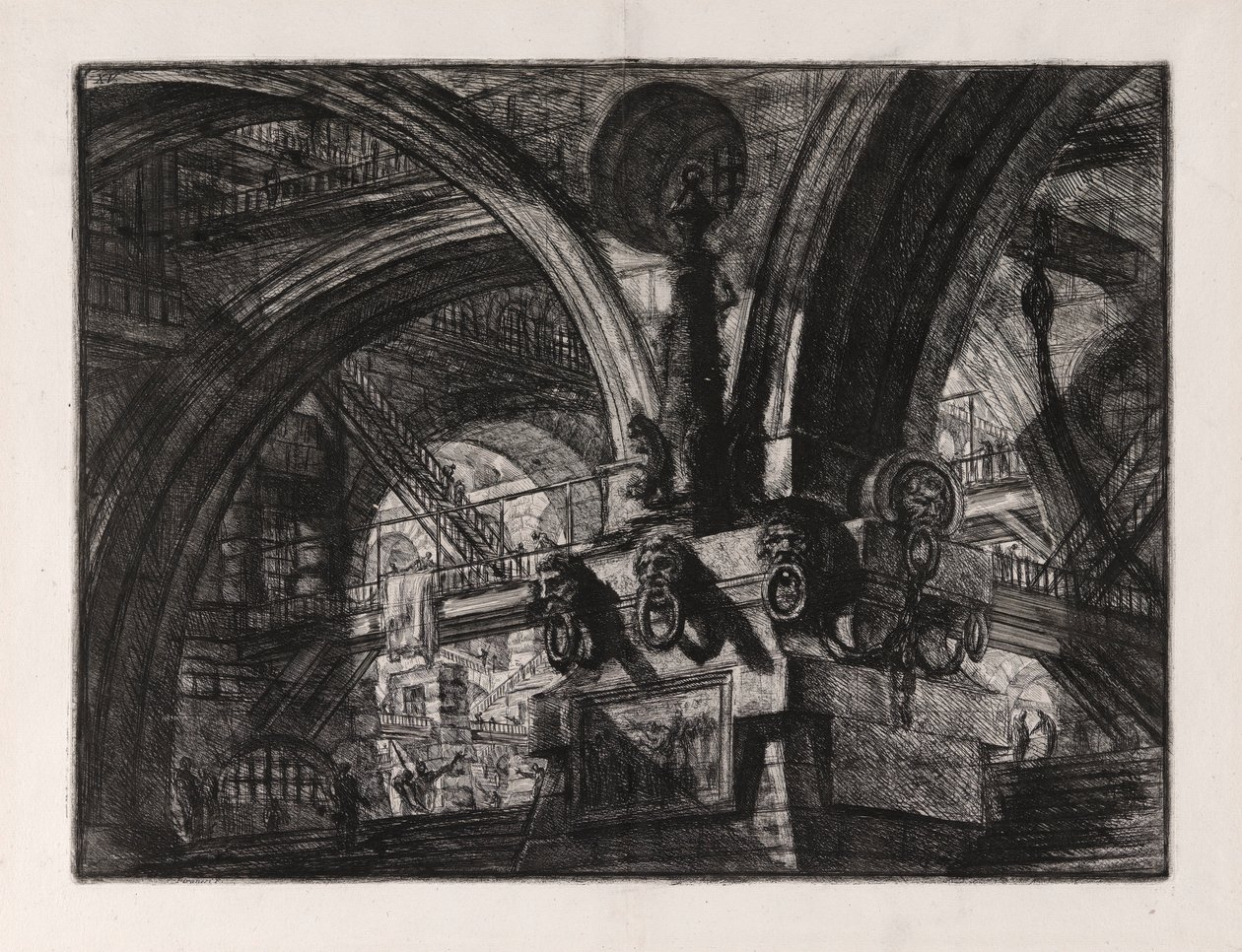Le Quai avec une lampe, planche 15 de Carceri - Giovanni Battista Piranesi