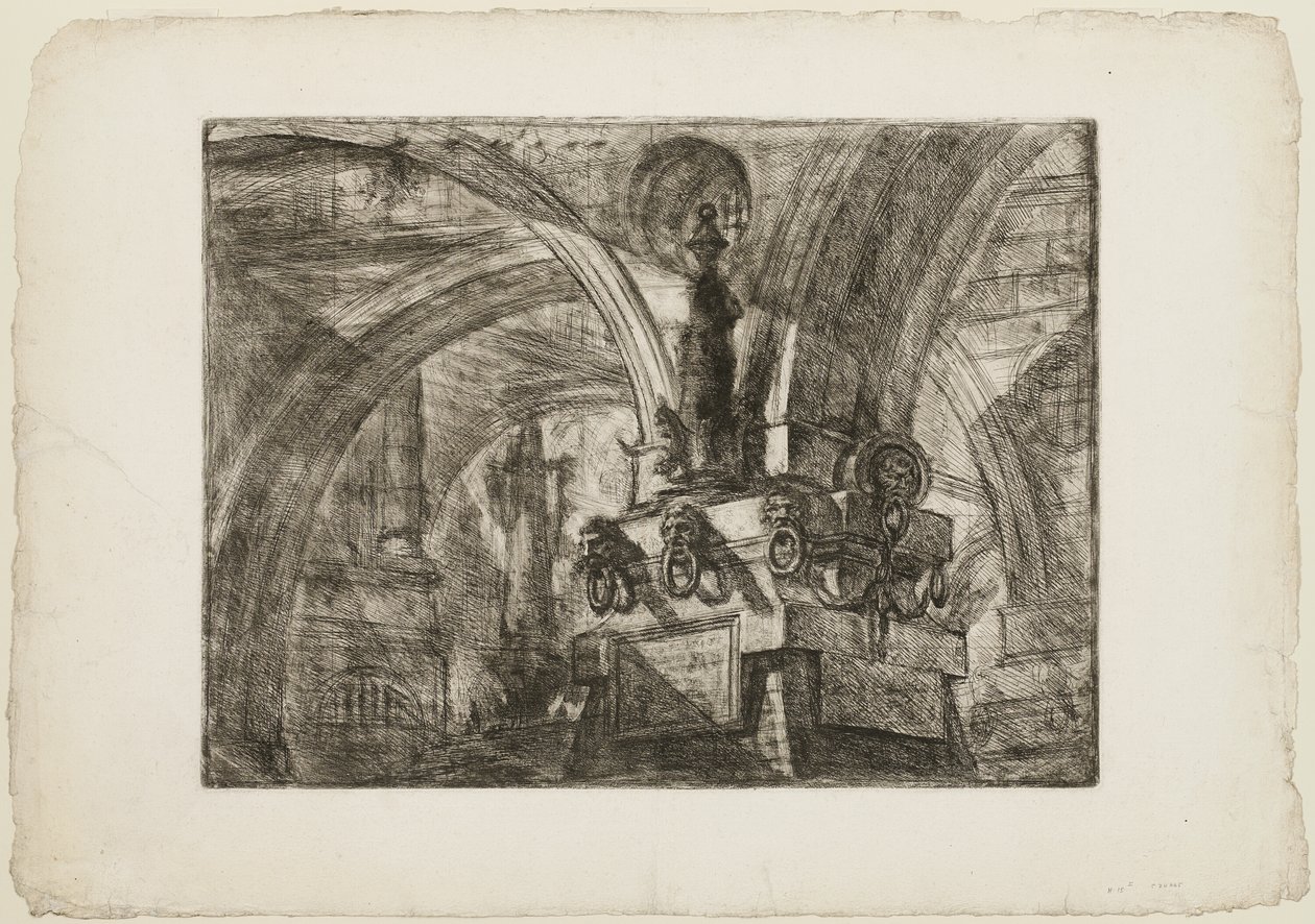 Le Quai avec une Lampe, planche 15 des Prisons Imaginaires - Giovanni Battista Piranesi