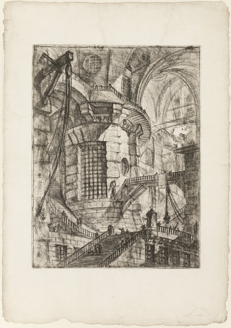 La Tour Ronde, planche 3 des Prisons Imaginaires - Giovanni Battista Piranesi