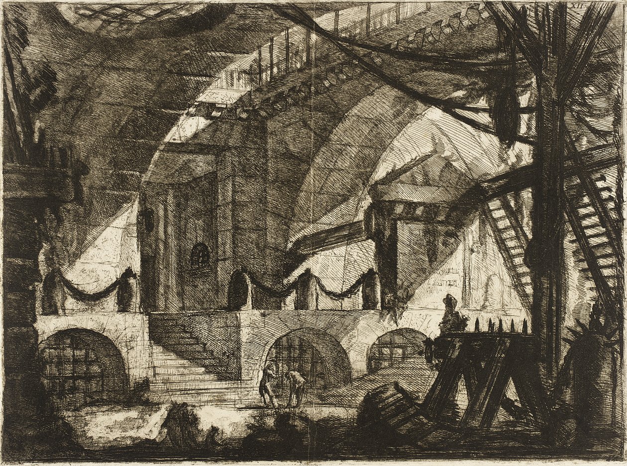 Le chevalet de sciage - Giovanni Battista Piranesi