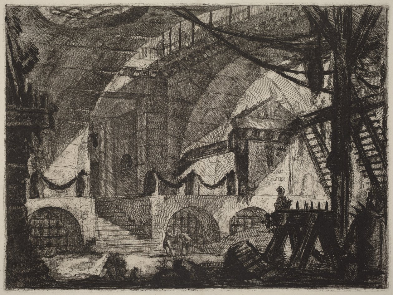 Le chevalet de sciage - Giovanni Battista Piranesi