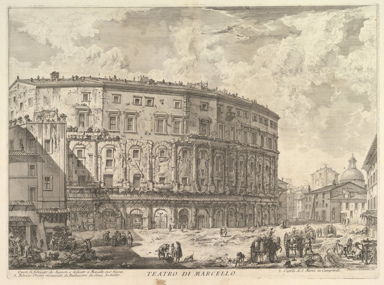 Le Théâtre de Marcellus - Giovanni Battista Piranesi