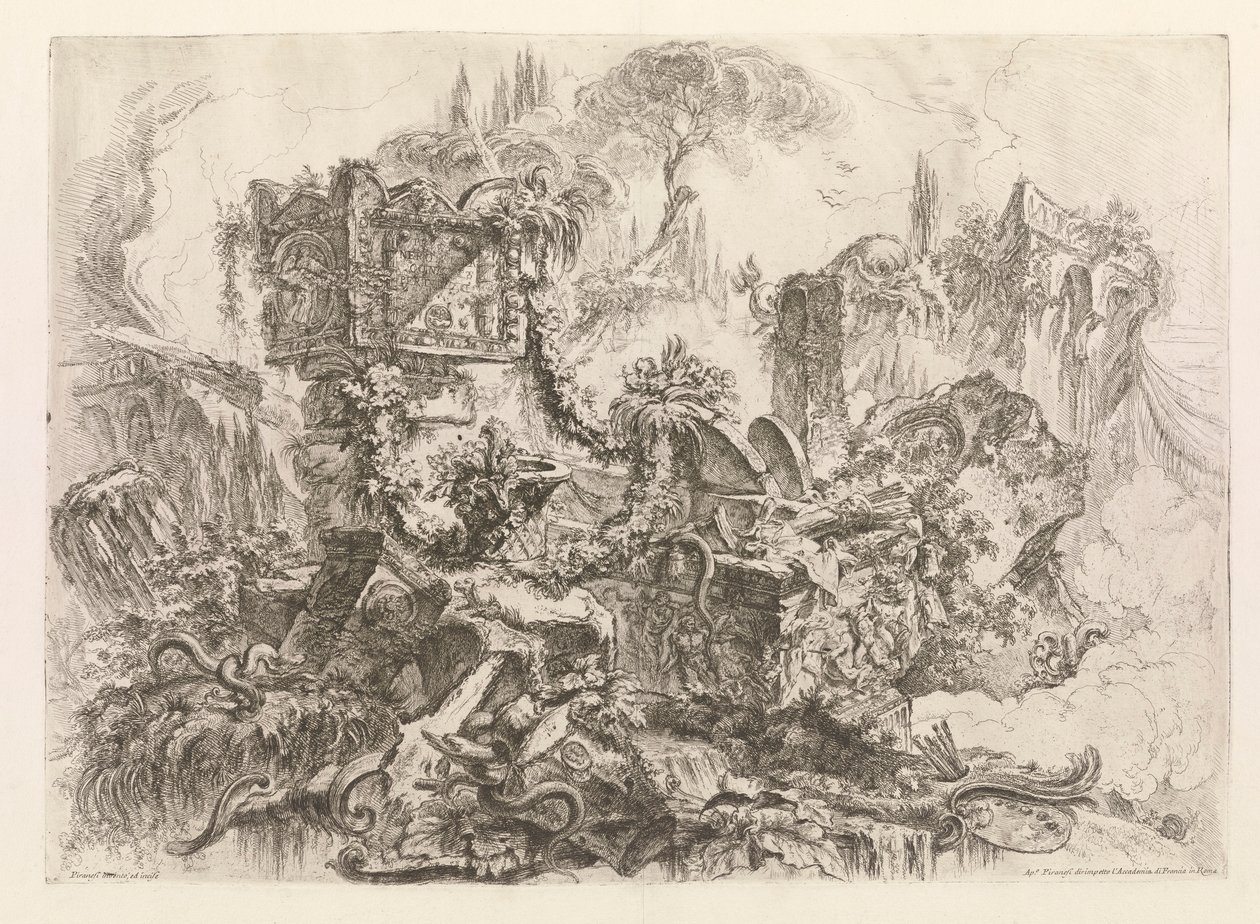La Tombe de Néron, des Grotteschi (Grotesques) - Giovanni Battista Piranesi
