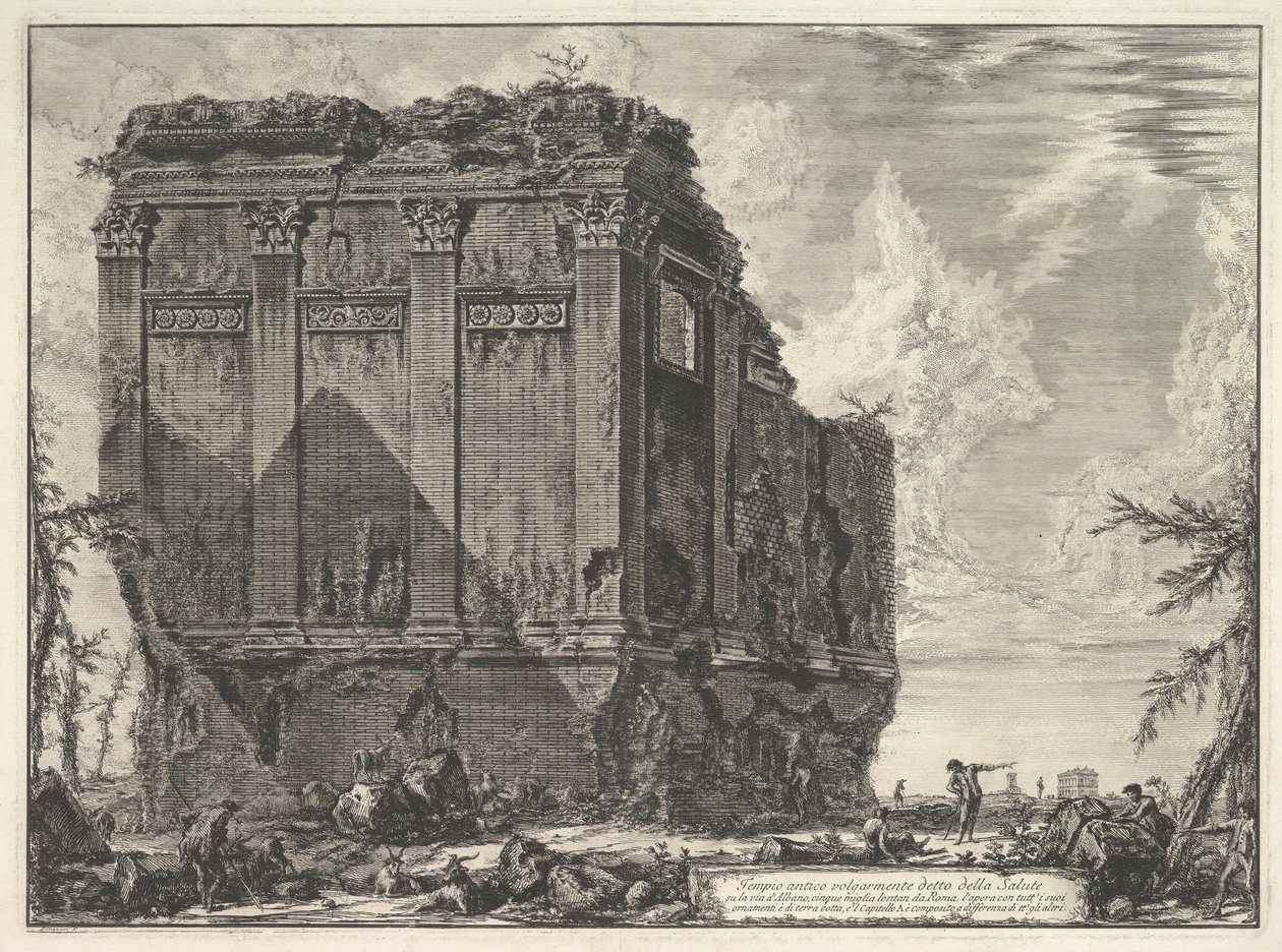 Le soi-disant Temple de Salus, sur la route d