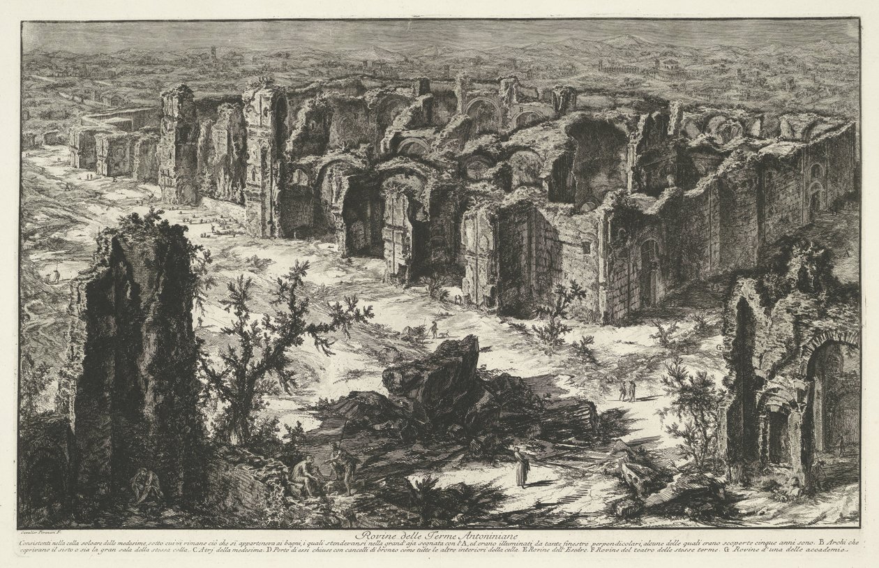 Thermes de Caracalla à Rome - Giovanni Battista Piranesi