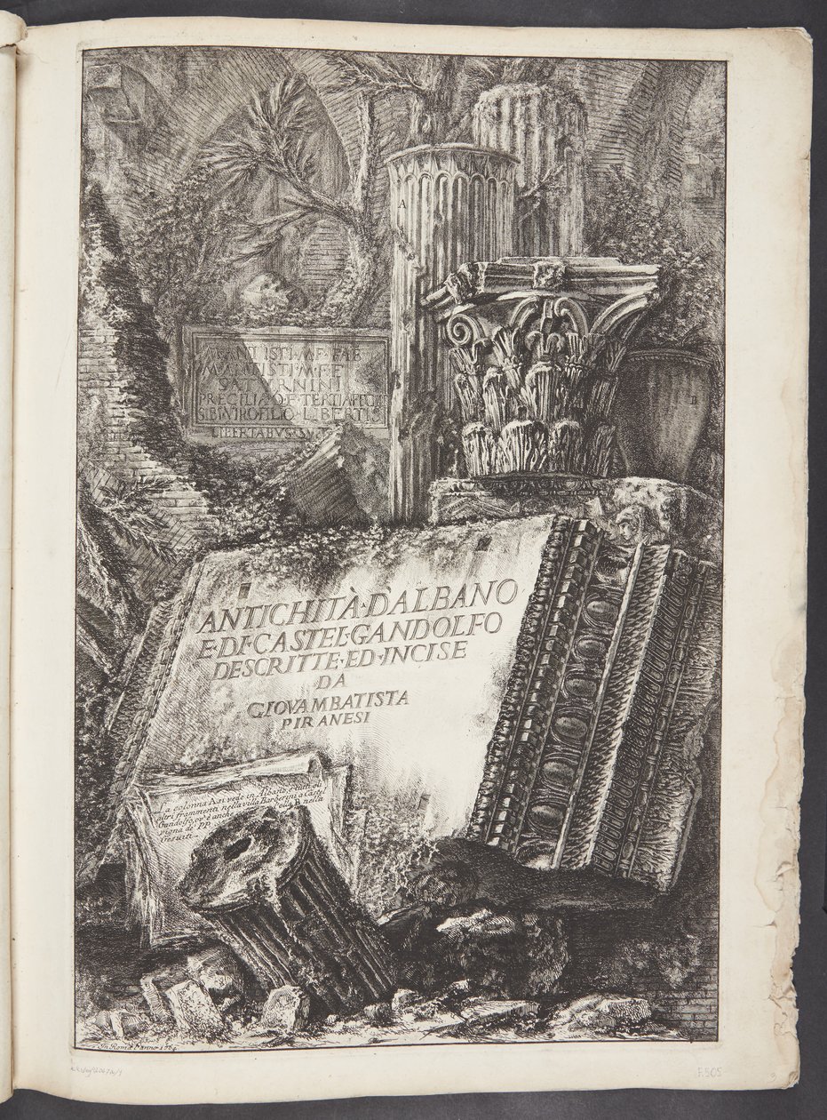 Page de titre - Giovanni Battista Piranesi