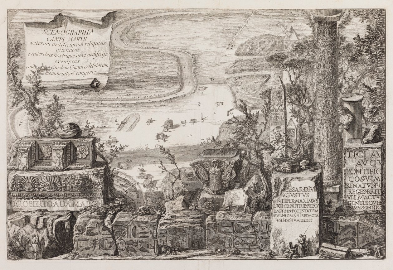 Vue sur le Champ de Mars - Giovanni Battista Piranesi