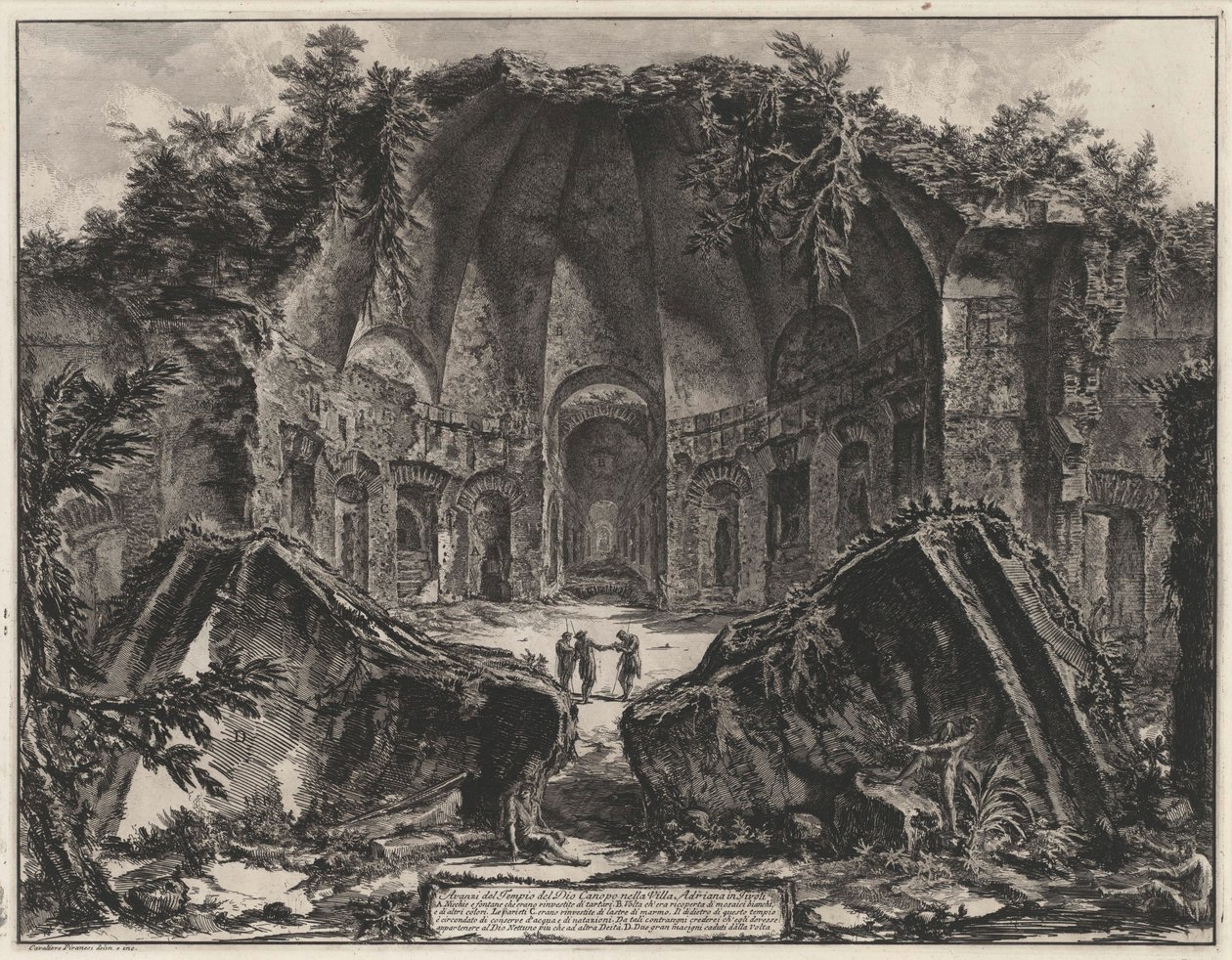 Vestiges du Canopus à la villa d