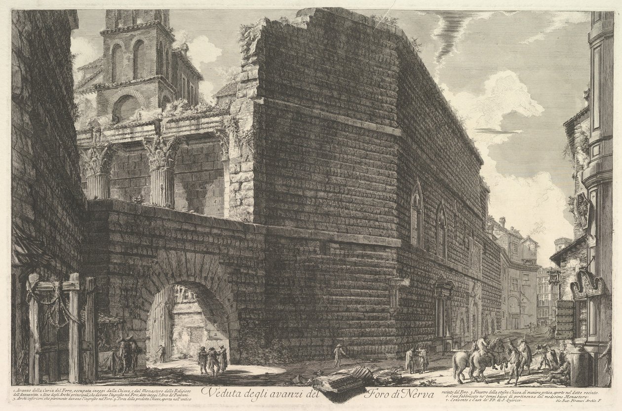 Veduta des vestiges du Forum de Nerva, l