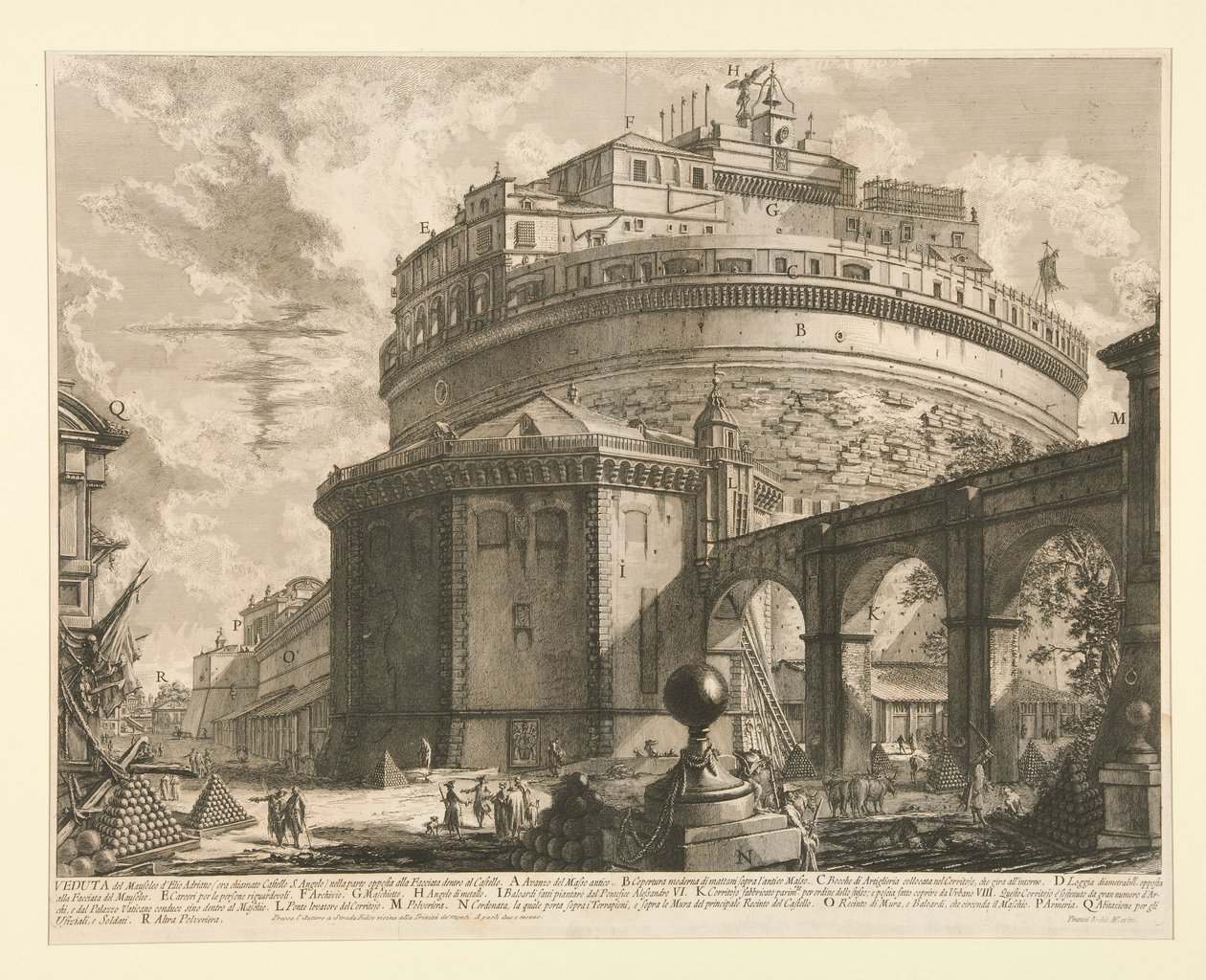 Veduta del Mausoleo - Giovanni Battista Piranesi