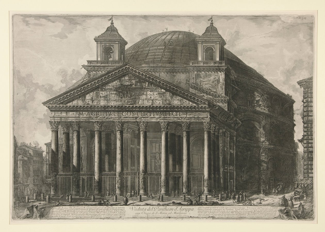 Veduta del Pantheon - Giovanni Battista Piranesi