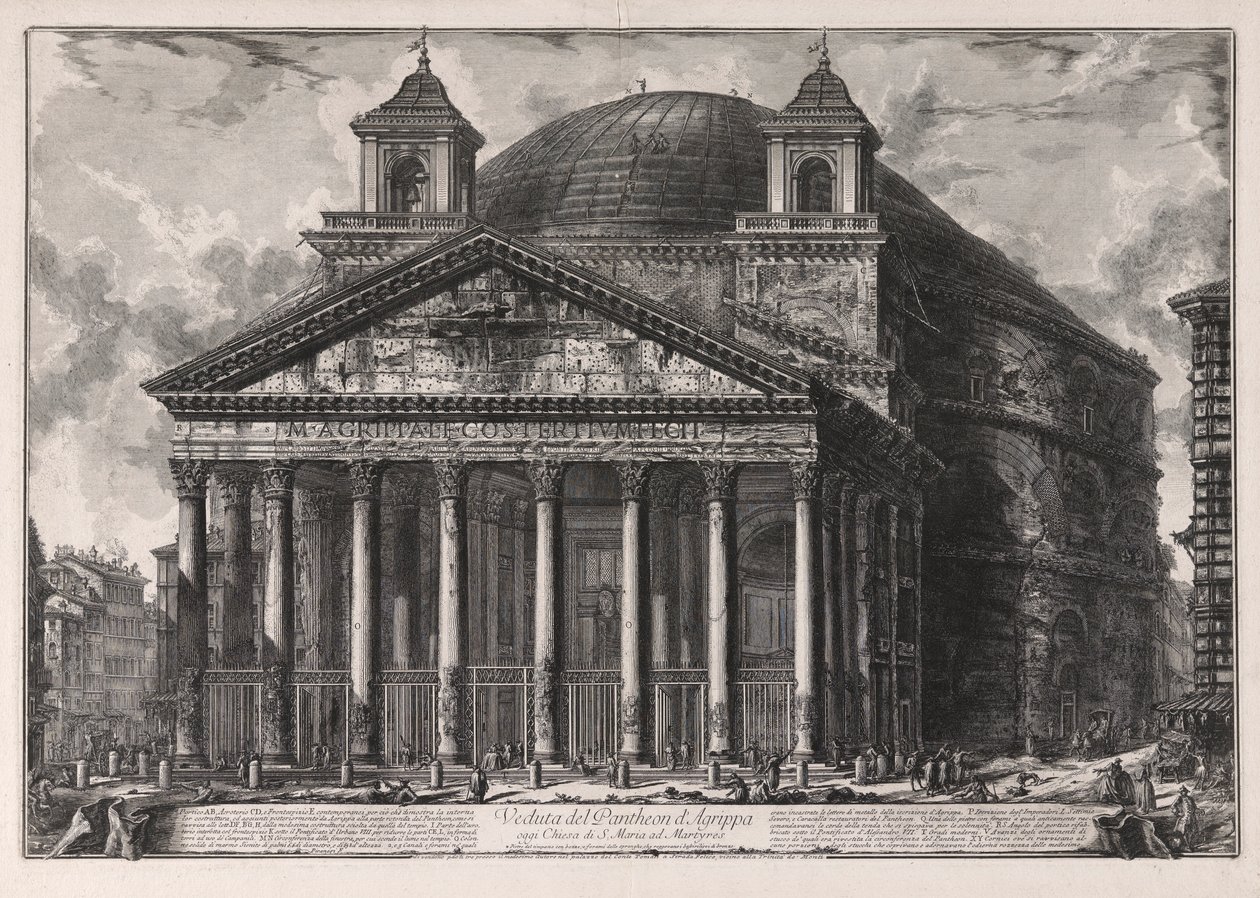 Veduta del Pantheon - Giovanni Battista Piranesi