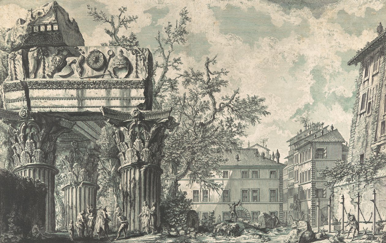 Veduta del Tempio di Giove Tonante - Giovanni Battista Piranesi