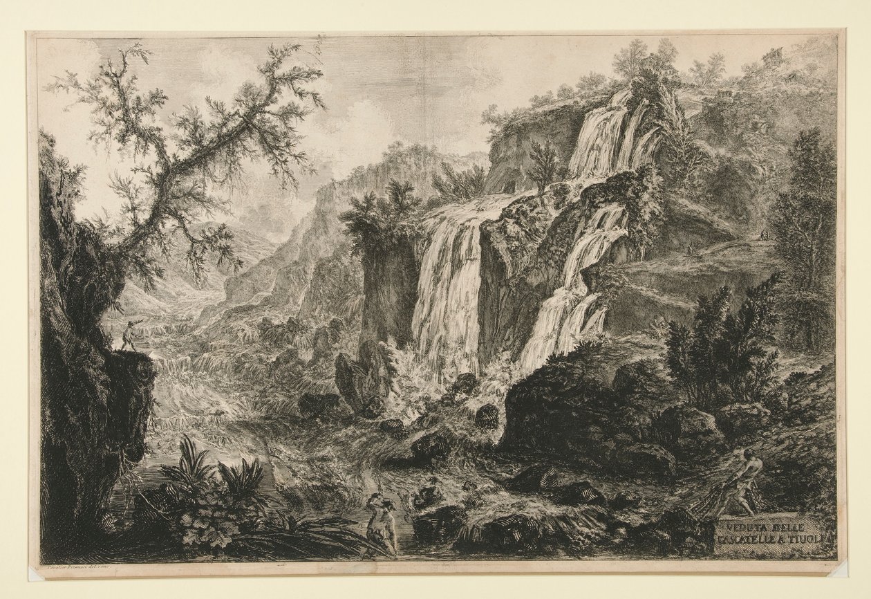 Veduta delle Cascatelle a Tivoli, de Vedute di Roma - Giovanni Battista Piranesi