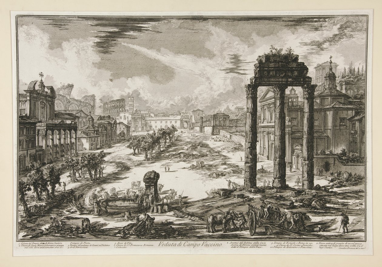 Veduta di Campo Vaccino - Giovanni Battista Piranesi