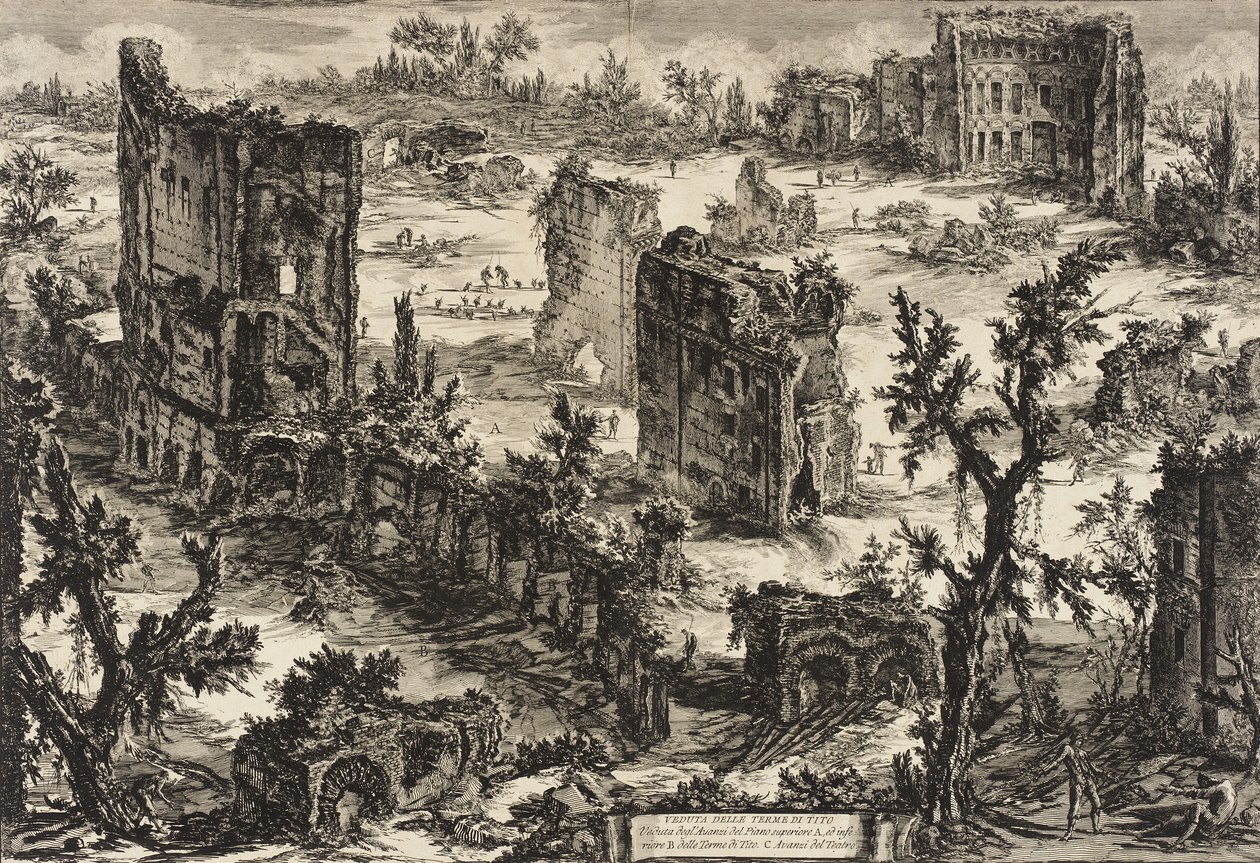 Vue des thermes de Titus - Giovanni Battista Piranesi