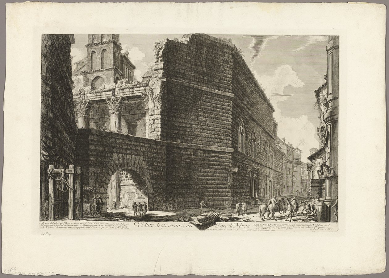 Vue des ruines du Forum de Nerva, de Vues de Rome - Giovanni Battista Piranesi