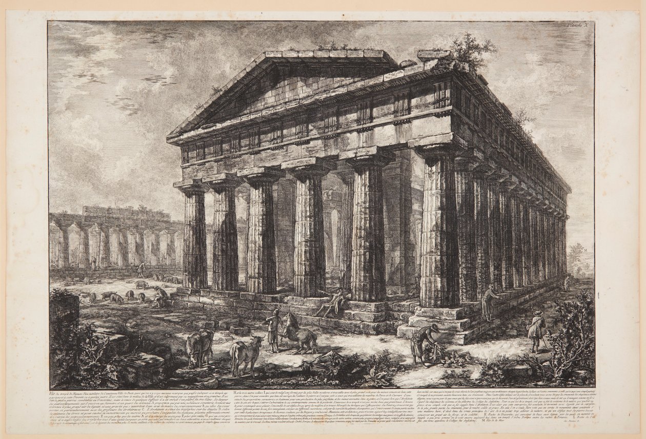Vue du temple de Neptune [...] - Giovanni Battista Piranesi