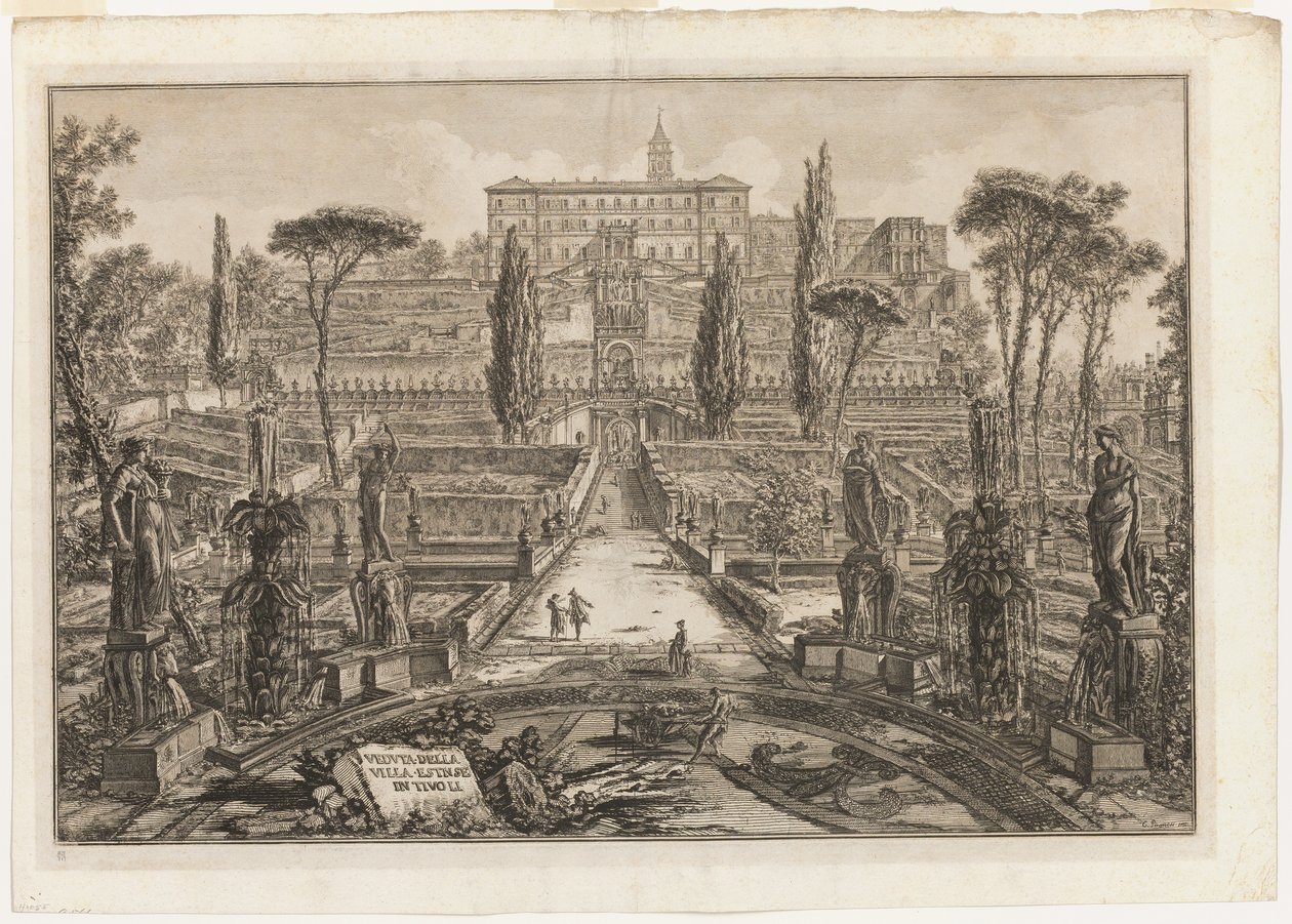 Vue de la Villa d