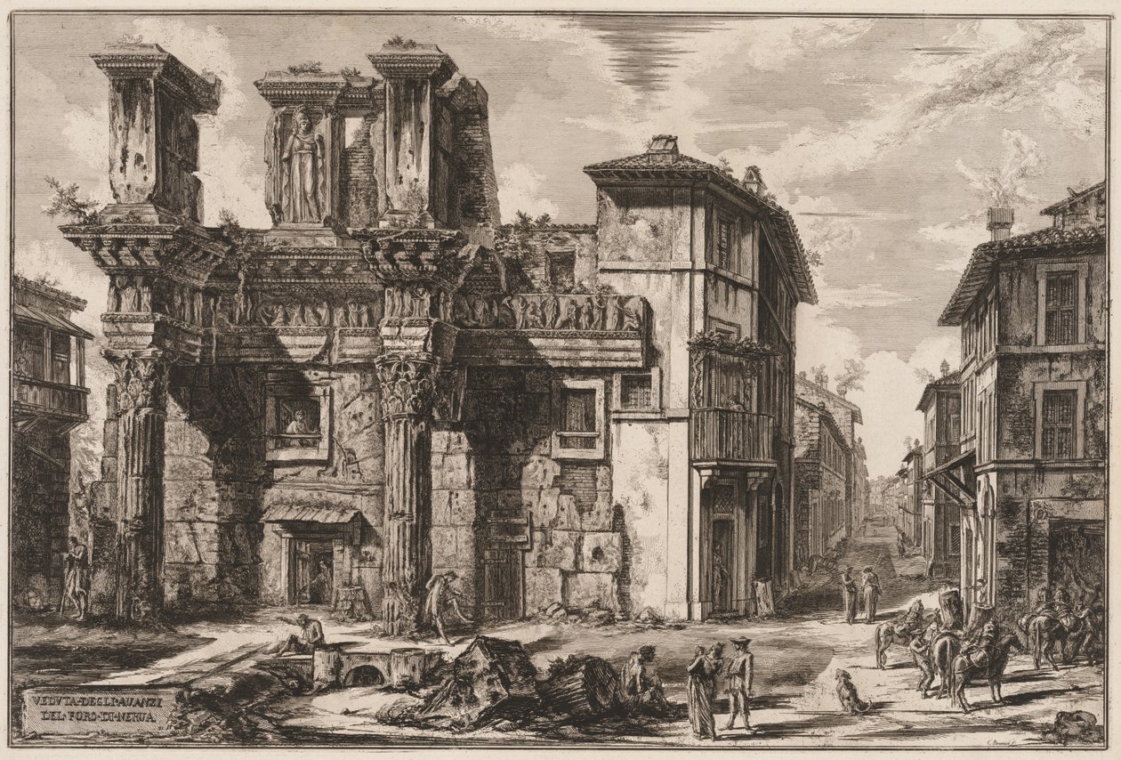 Vues de Rome : Forum de Nerva - Giovanni Battista Piranesi