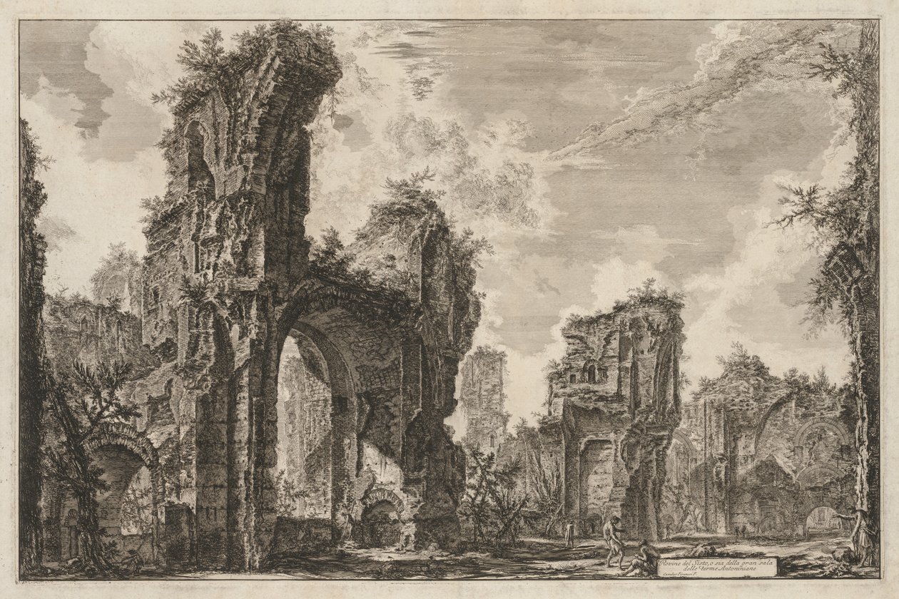 Vues de Rome: Rovine del Sisto o sia della gran sala delle Terme Antoniniane, 1765 - Giovanni Battista Piranesi