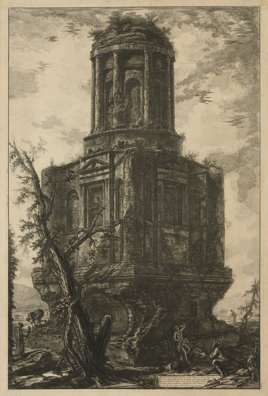 Vues de Rome : Le Tombeau, appelé La Connocchia - Giovanni Battista Piranesi