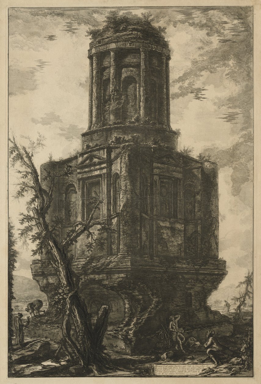 Vues de Rome : Le Tombeau, appelé La Connocchia, 1776 - Giovanni Battista Piranesi