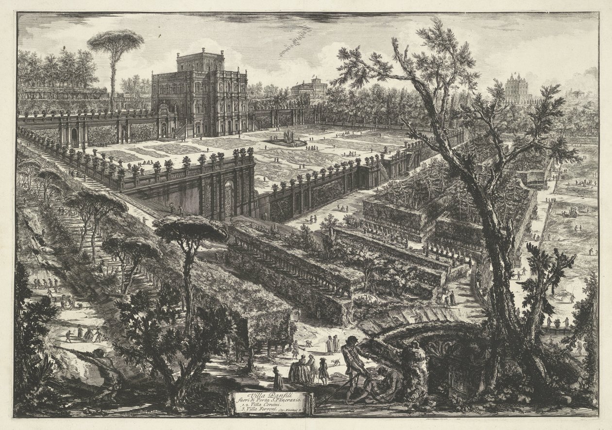 Villa Doria Pamphili à Rome - Giovanni Battista Piranesi