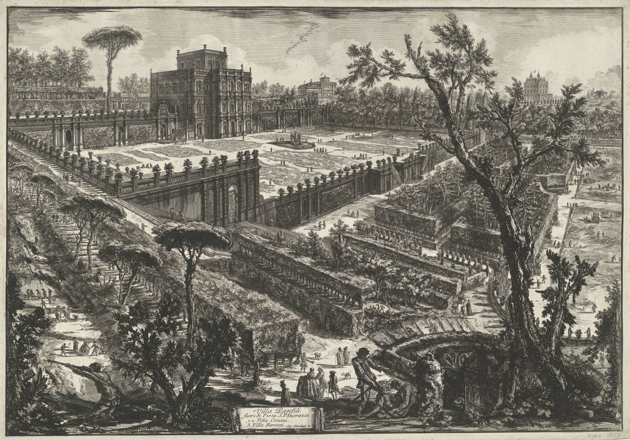 Villa Doria Pamphili à Rome - Giovanni Battista Piranesi