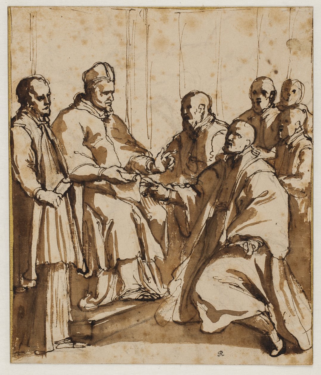 Le pape Paul V émettant la bulle "Universi agri domini" de 1612 - Giovanni Battista Ricci